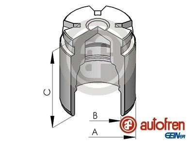 D025116 Autofren Поршень супорта гальмівного, заднього